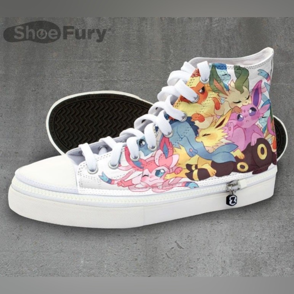 Pokemon Eeveelutions Zipz Shoes ShoeFury W7/M5 US